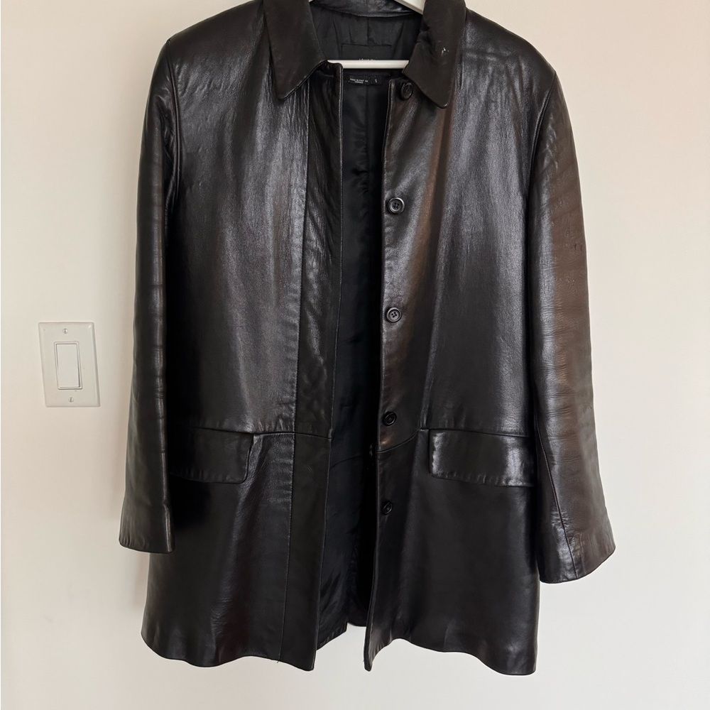Black Leather Coat